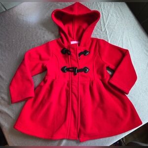 Toddler Polar Fleece Red Toggle Jacket